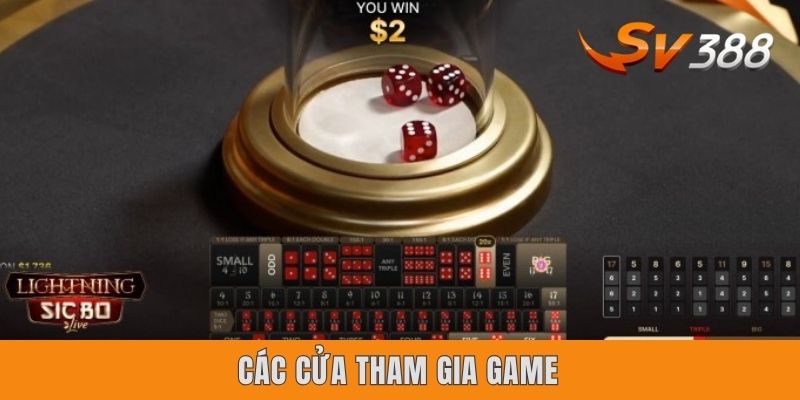 Các cửa tham gia game